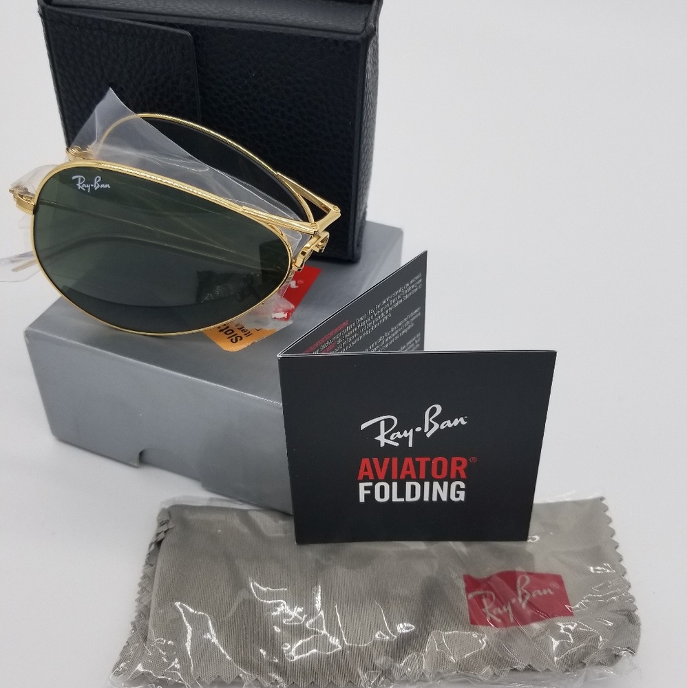 Ray Ban Folding Aviator Sunglasses